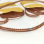 New – Open box Lot of 3 PIC Design FRS-180 No-Slip Belts, SS Twin Core, 180 Drive Pin, .1475 CP