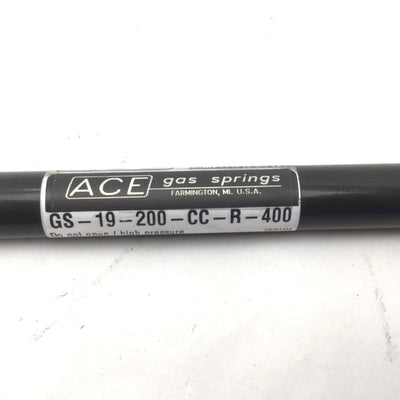 Used ACE GS-19-200-CC-R-400 Gas Spring, Stroke: 7.87", Extension Force: 90lbs