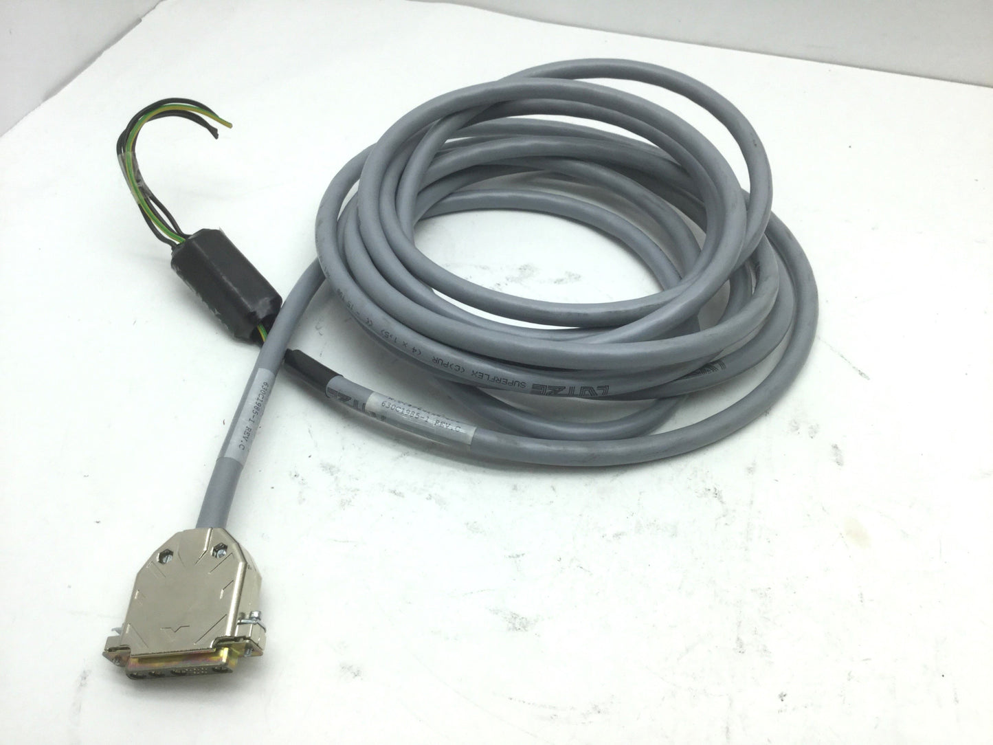 Used Aerotech 630C1985-1 REV C Brushless Motor to Controller Cable, Length: 17'