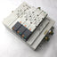 Used Bank of 3 SMC 2x VQ4200-5 & 1x VQ4100-5 Solenoid Valve, 2-Position 5-Port, 24VDC