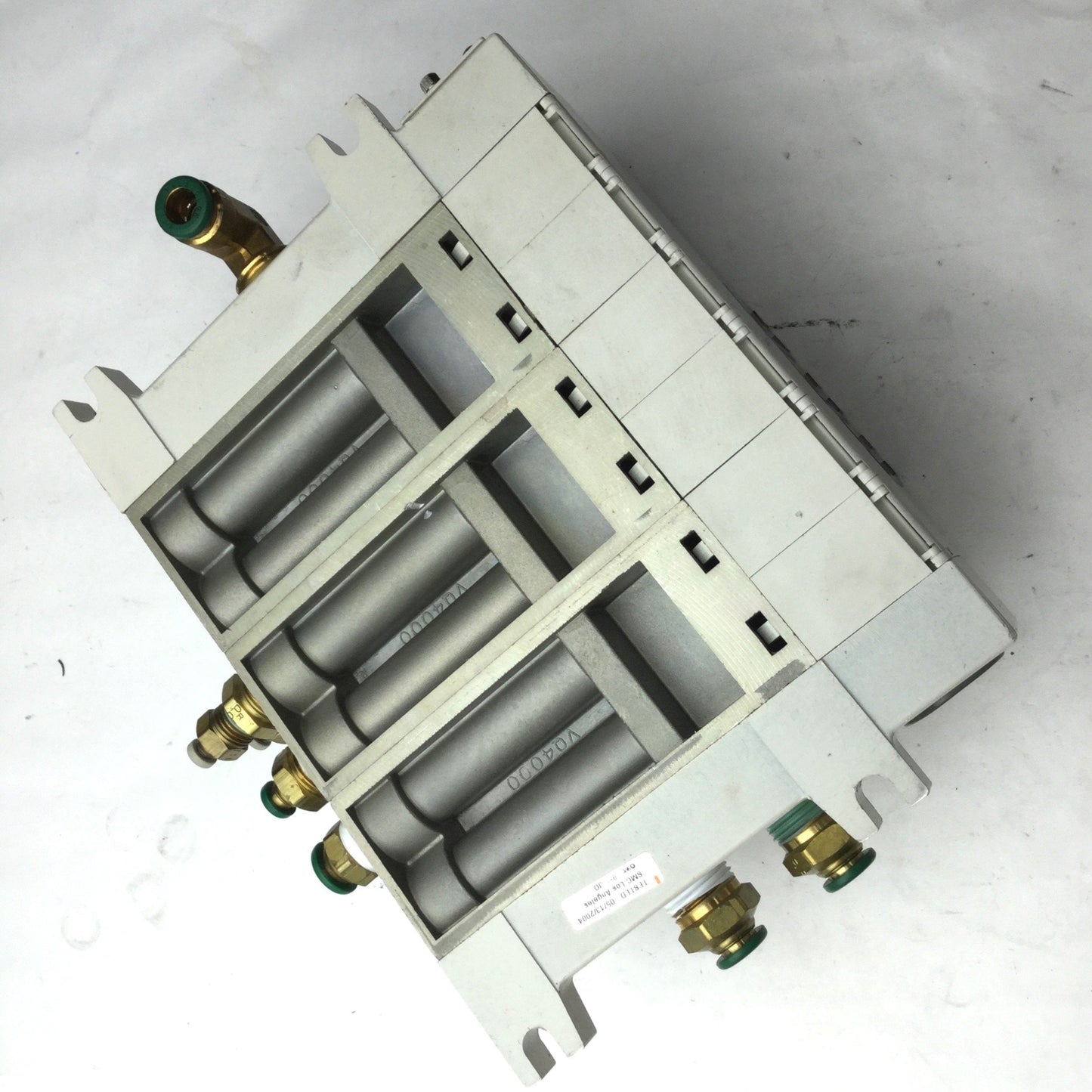Used Bank of 3 SMC 2x VQ4200-5 & 1x VQ4100-5 Solenoid Valve, 2-Position 5-Port, 24VDC
