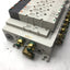Used Bank of 7 SMC VQ4200-5 Solenoid Valve, 2-Position 5-Port, 24VDC, 0.15-1.0MPa
