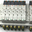 Used Bank of 7 SMC VQ4200-5 Solenoid Valve, 2-Position 5-Port, 24VDC, 0.15-1.0MPa