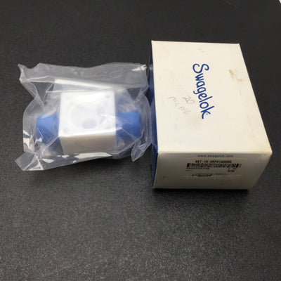 New – Open box Swagelok NXT-1K-DRP81AMGMG Ultrahigh-Purity Fluoropolymer Diaphragm Valve Body