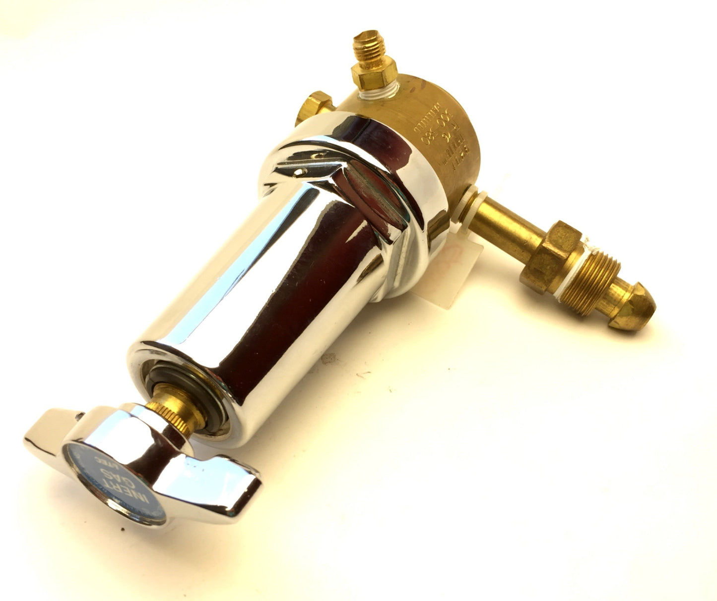 Used L-TEC Trimline R-76-500-580 Brass Compressed Gas Single Stage Regulator 0-500PSI