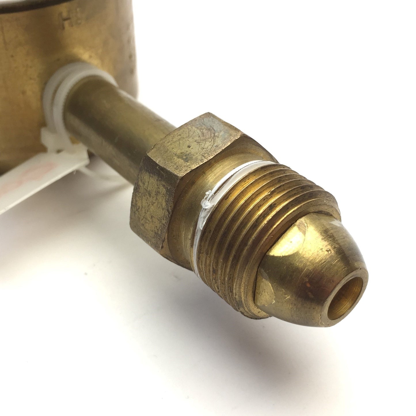 Used L-TEC Trimline R-76-500-580 Brass Compressed Gas Single Stage Regulator 0-500PSI