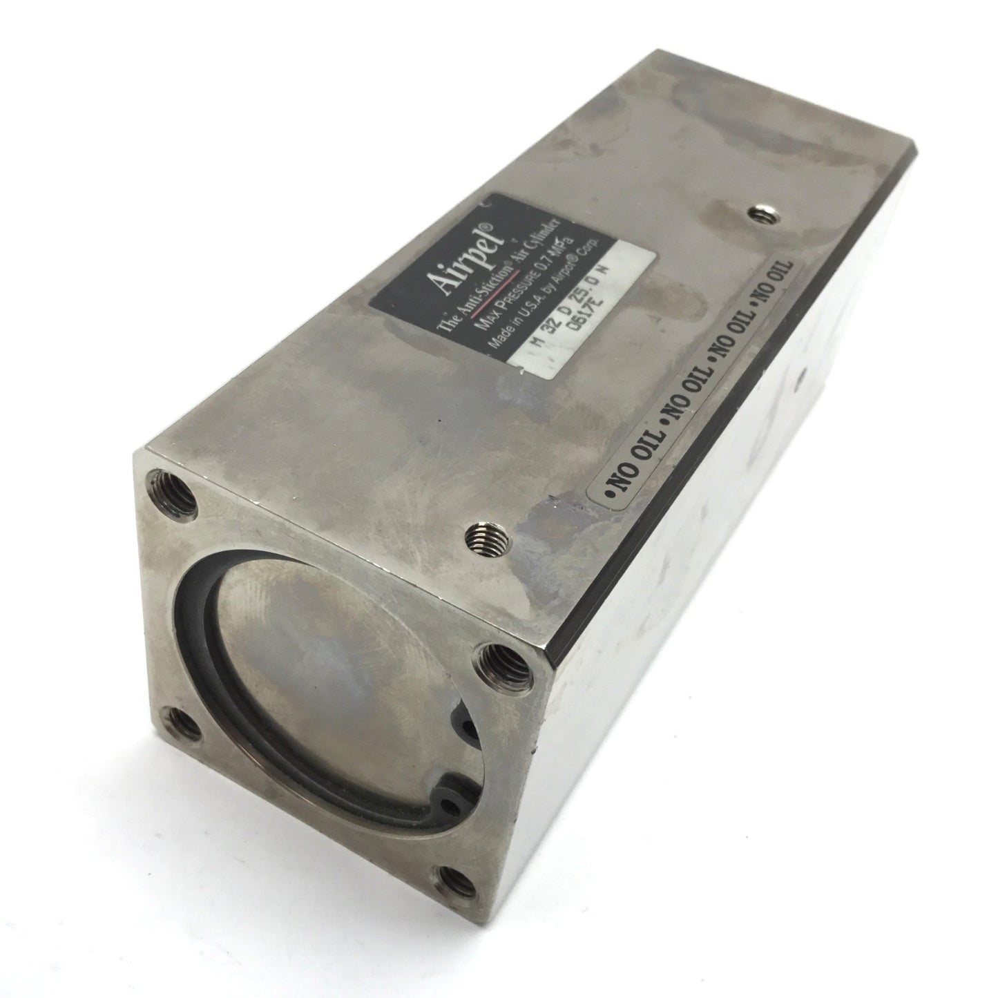 Used Airpel M32D25.0N Anti-Stiction Air Cylinder, Stroke: 25mm, Bore: 32.5mm, 0.7MPa