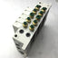 Used Bank of 5 SMC VQ4200-5 Solenoid Valve, 24VDC, 2-Position 5-Port, 0.15-1.0MPa