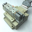 Used Bank of 3 SMC Solenoid Valves, 3x SV2300-5FU, 3-Pos 5-Way, *Bad Connection*