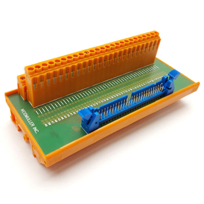 Used Weidmuller 914898/67 Breakout Board, IDC50 50-Pin Male Ribbon to Screw Terminals