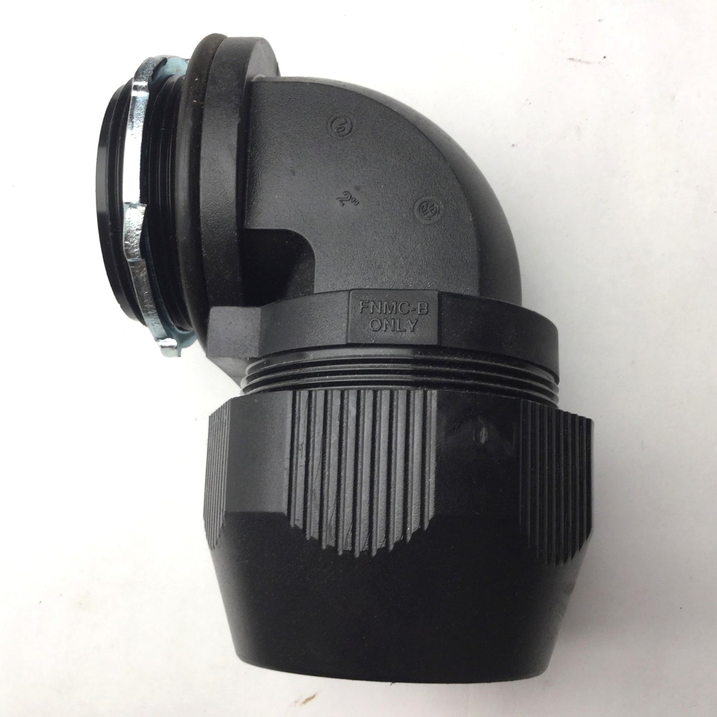 Used Thomas and Betts 2" Non-Metallic Liquid Tight Bullet Connector Elbows, 90 Degree