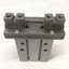 Used SMC MHZL2-25D3 Parallel Jaw Air Gripper, 2-Finger, 25mm Bore, 22mm Stroke, M5