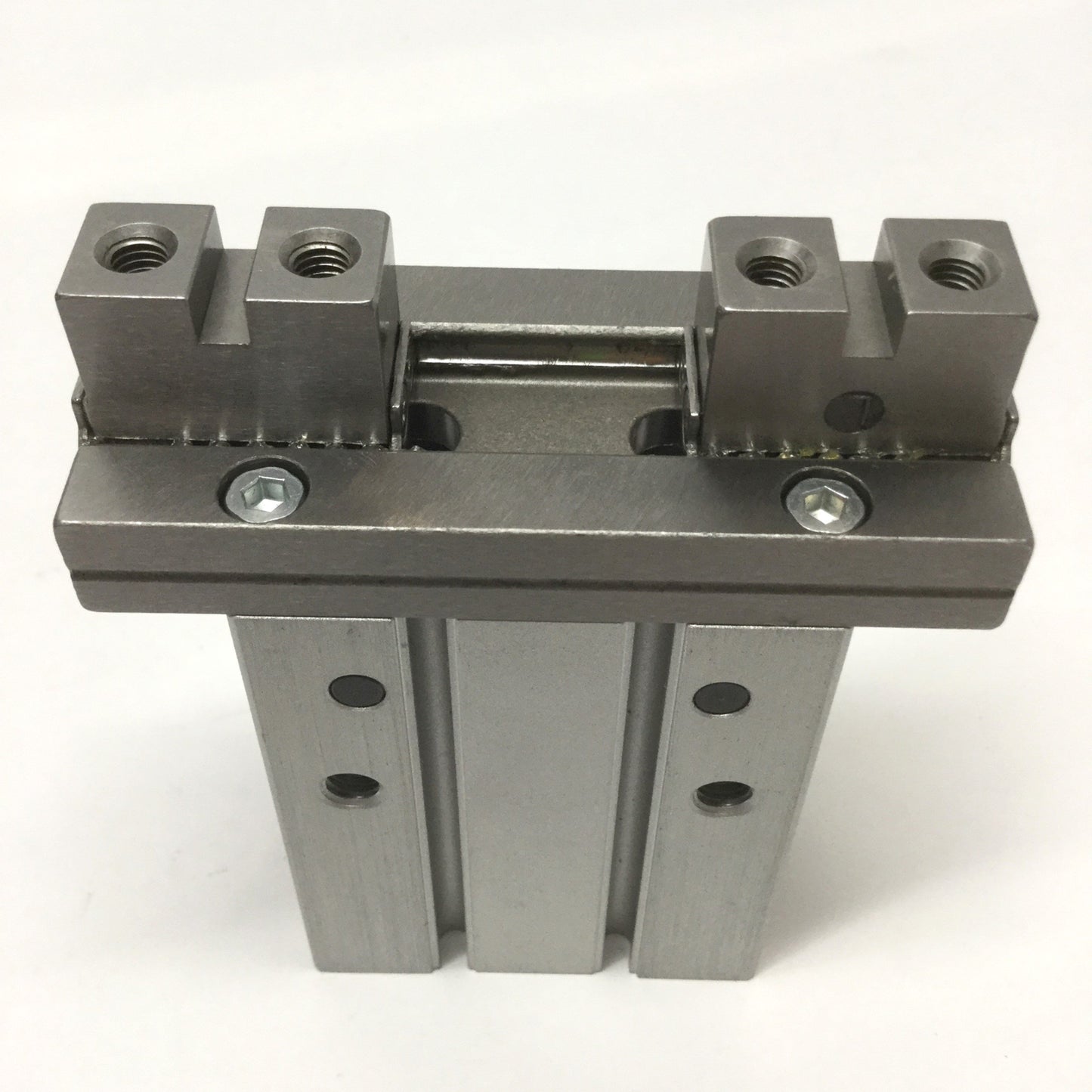 Used SMC MHZL2-25D3 Parallel Jaw Air Gripper, 2-Finger, 25mm Bore, 22mm Stroke, M5