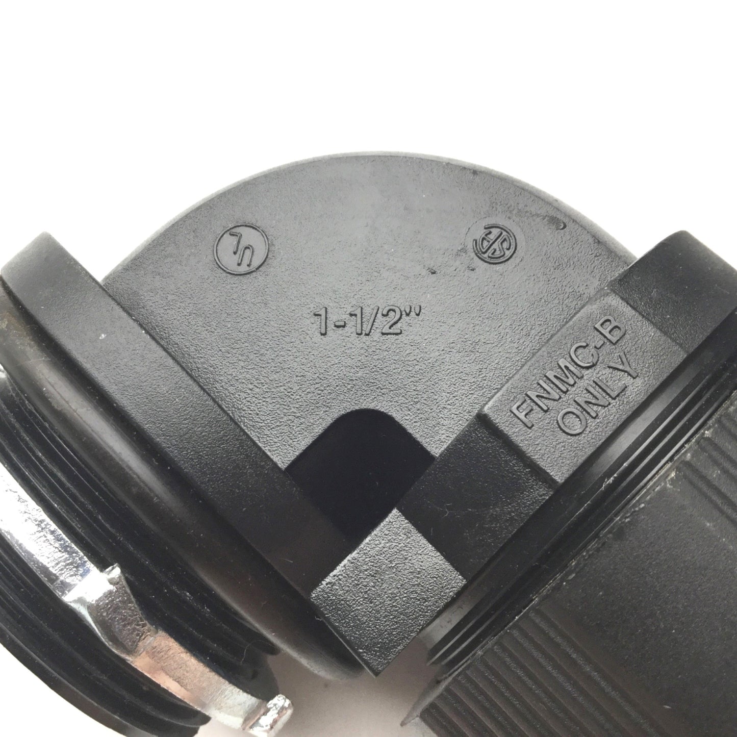 Used Thomas and Betts 1-1/2" Non-Metallic Liquid Tight Bullet Connector Elbows, 90°