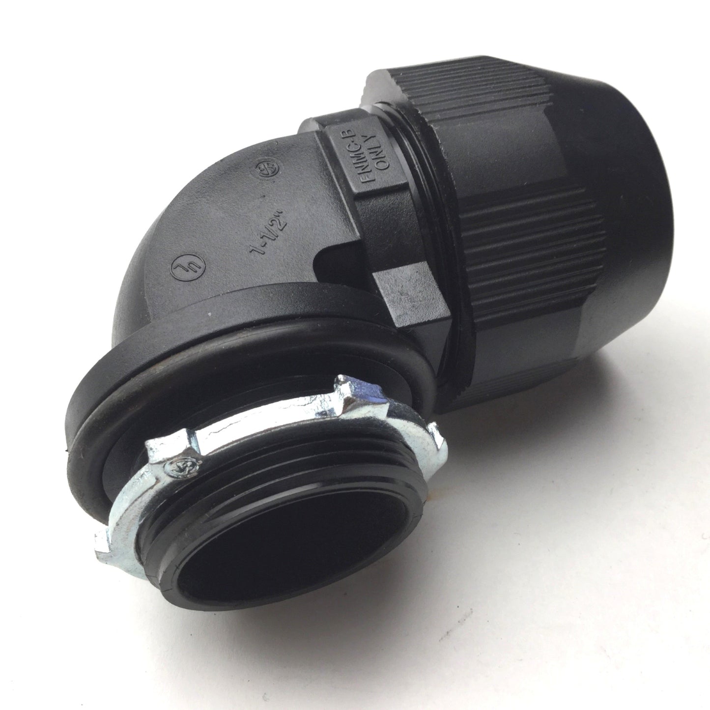 Used Thomas and Betts 1-1/2" Non-Metallic Liquid Tight Bullet Connector Elbows, 90°