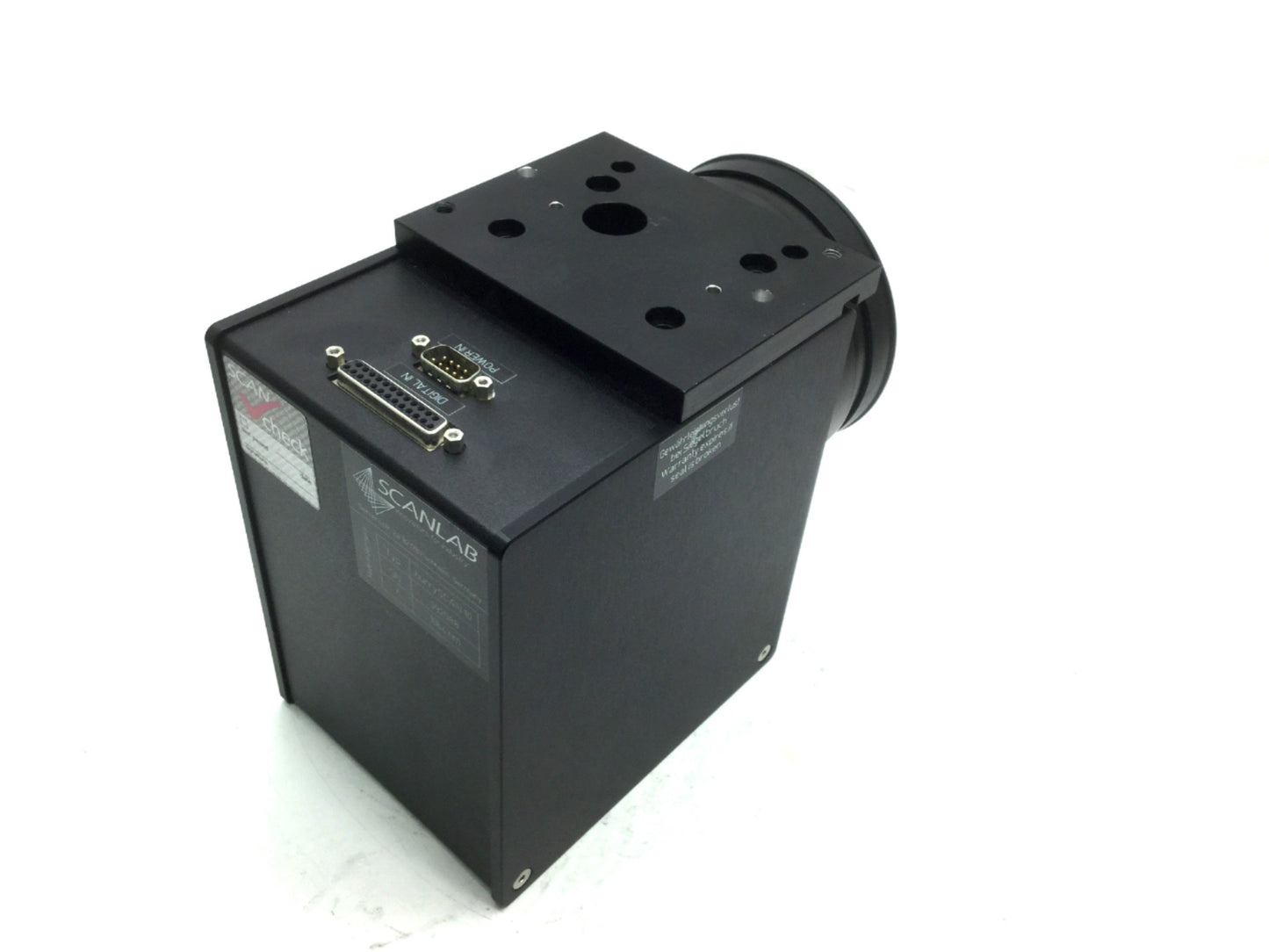Used Scanlab HurryScan 10 Laser ScanHead With 1064nm Linos F-Theta-Ronar Lens F=163mm