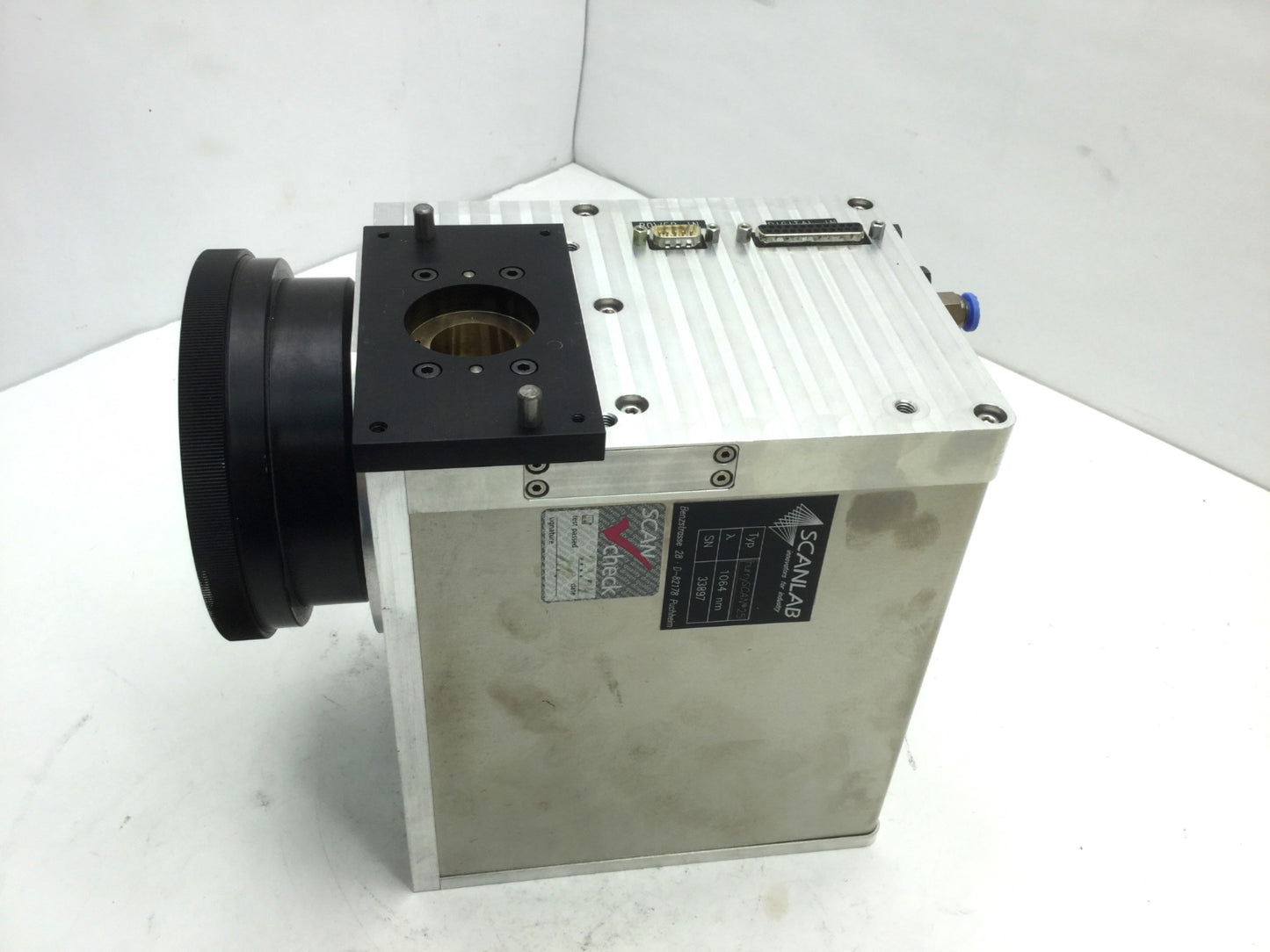 Used Scanlab HurryScan 25 Laser ScanHead With Sill Optics 1064nm Lens F=163mm