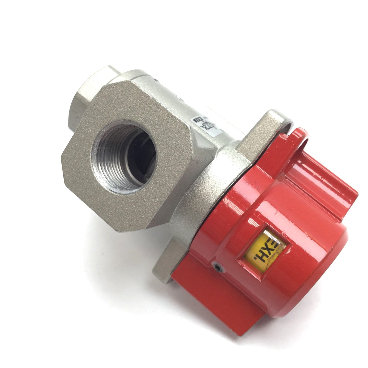 Used SMC VHS30-F03 Pneumatic Lock-Out Valve, Ports: 3/8" NPT 1/4" NPT, 0.1-1.0MPa