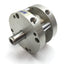 Used Bimba FOD-501 Flat-1 Double End Rod Pneumatic Cylinder, Bore: 2.5", Stroke: 1"