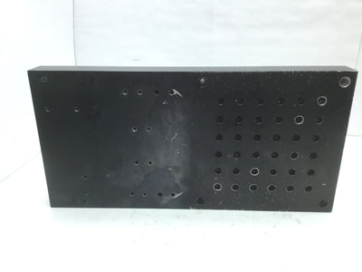 Used Aluminum Bread Board Plate, 36x 1/4-20 Tapped Holes, 15.25x8x1.5"