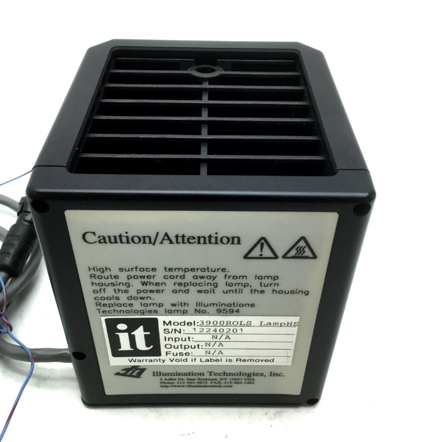 Used Illumination Technologies 3900Rols Lamp Replaces Olympus U-LH100L-3
