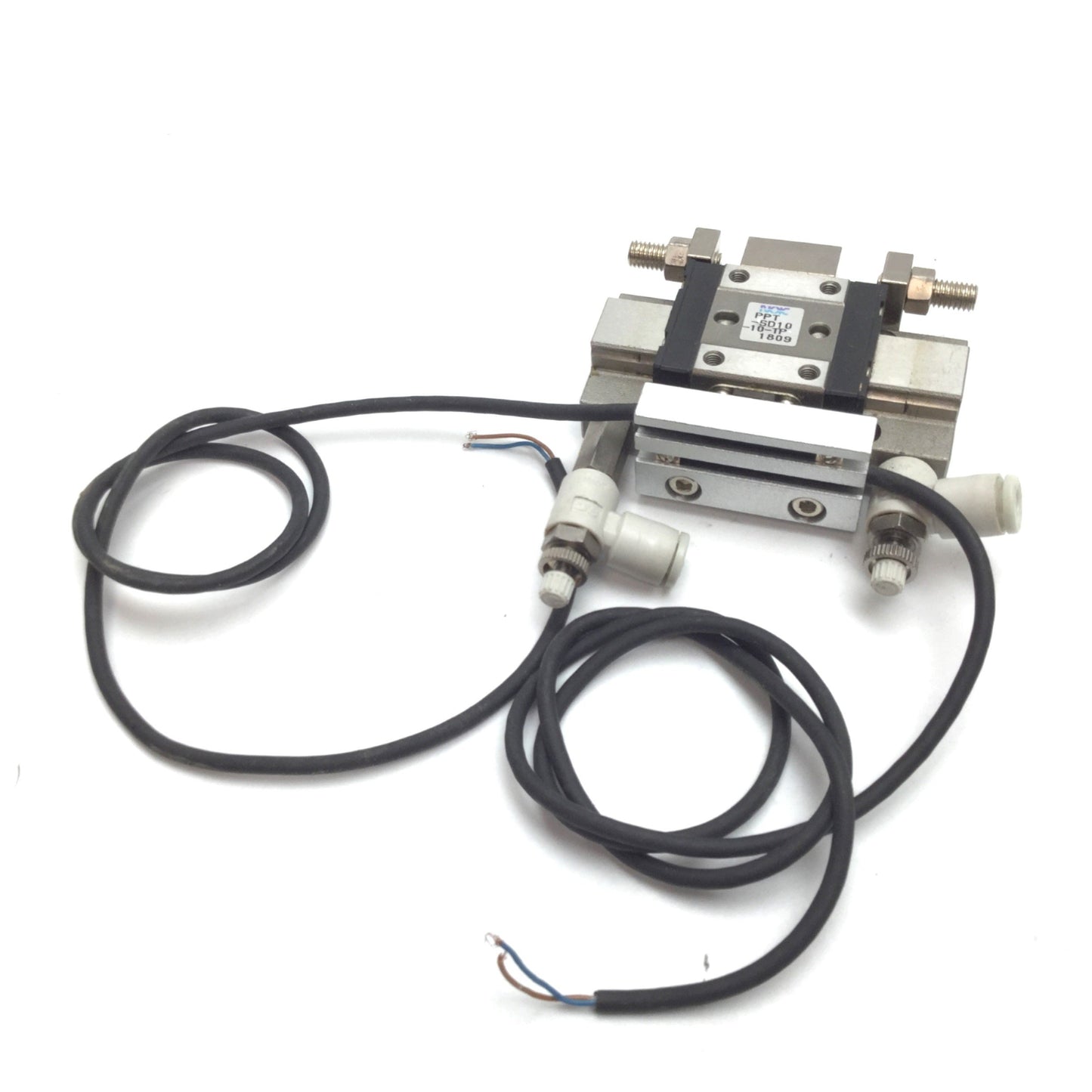 Used Nok New-Era PPT-SD10-10-TP Cylinder With Linear Guide, Bore: 10mm, Stroke: 10mm