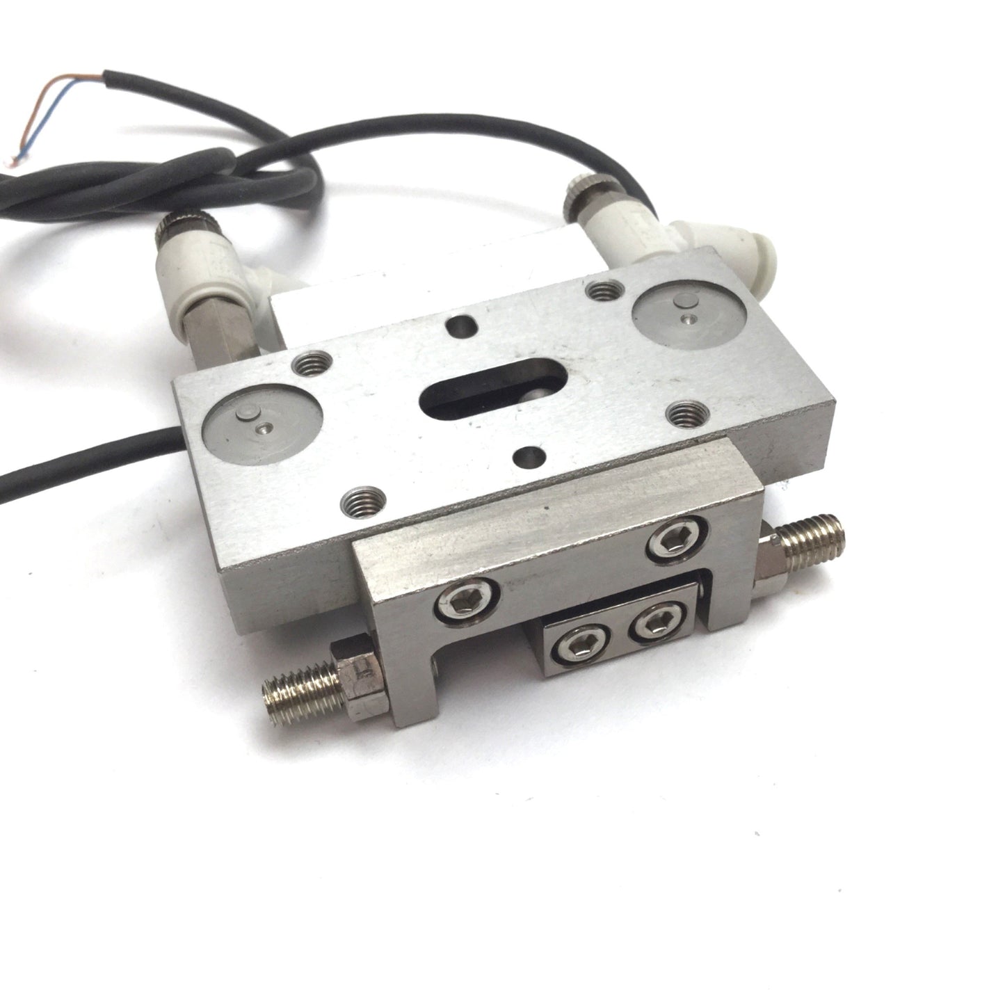 Used Nok New-Era PPT-SD10-10-TP Cylinder With Linear Guide, Bore: 10mm, Stroke: 10mm