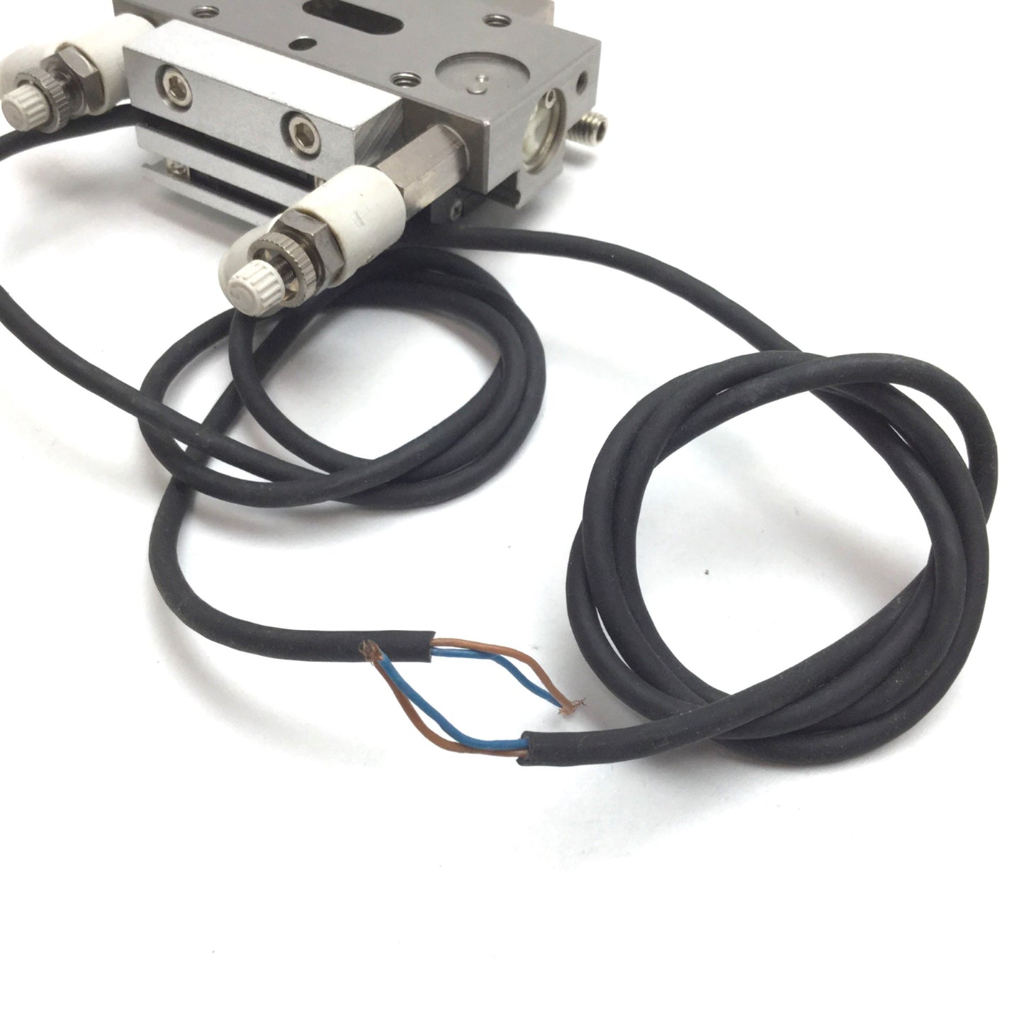 Used Nok New-Era PPT-SD10-10-TP Cylinder With Linear Guide, Bore: 10mm, Stroke: 10mm