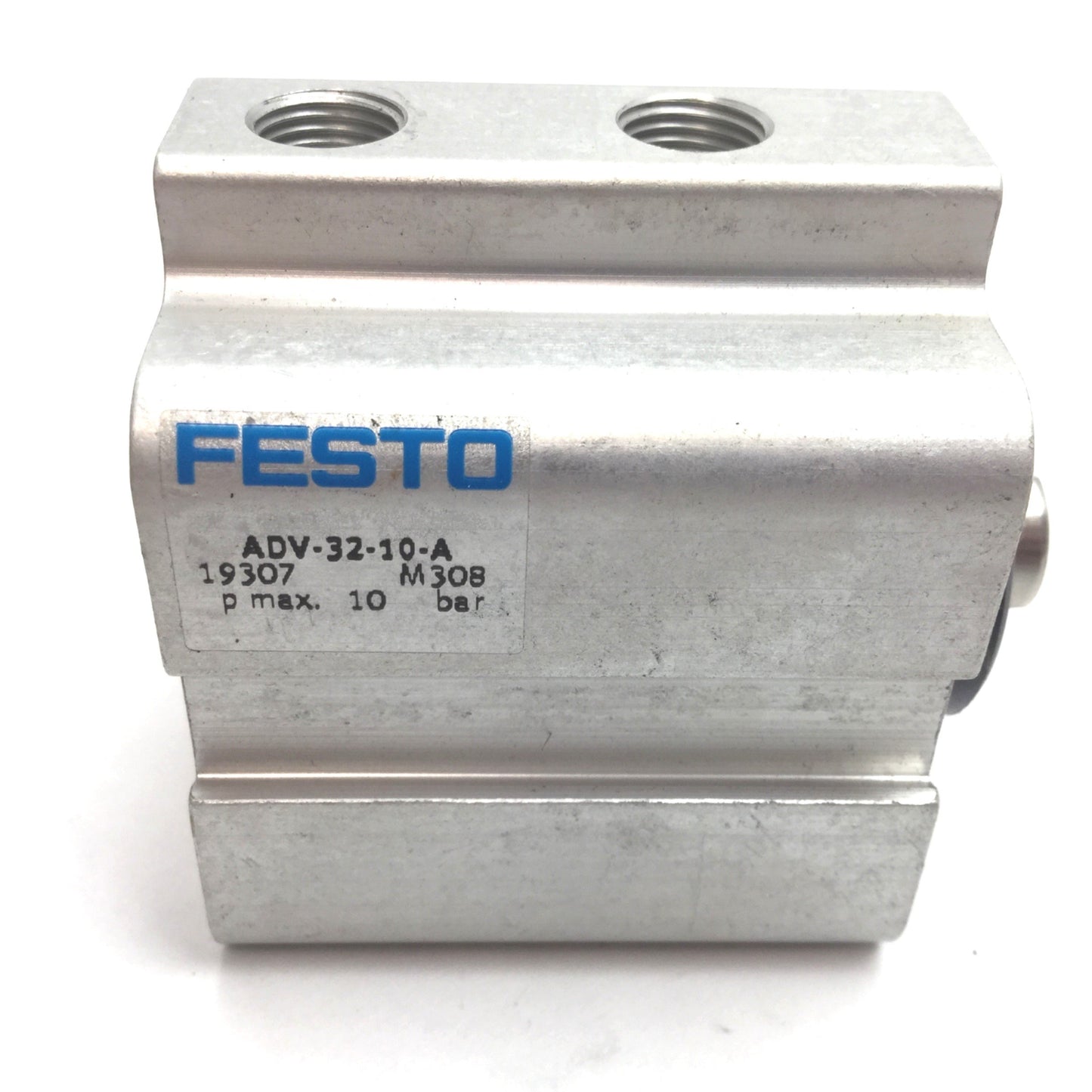 Used Festo ADV-32-10-A Pneumatic Cylinder, Bore: 32mm, Stroke: 10mm, G1/8, 10bar