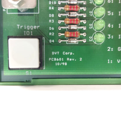Used DVT PCB601 Rev. 2 Camera Breakout Board, 15-Pin D-Sub to Screw Terminals, 24VDC