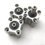 Used Lot of 3 SMC CQ2B20-20D Pneumatic Compact Cylinder, Bore: 20mm, Stroke: 20mm