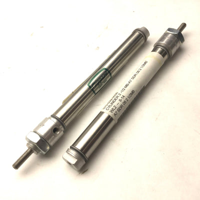 New Lot of 2 Clippard Cylinder 2-1/2 MB-A7 Single Acting Cylinder, Stroke 2-1/2"