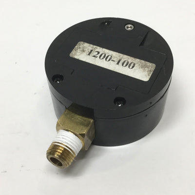Used Cole Parmer 1200-100 Digital Pressure Gauge, 2-1/2", 0-100psi, 1/4" NPT