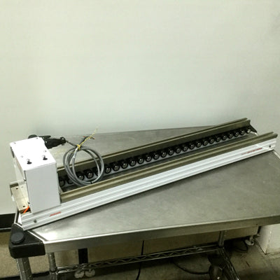 Used Quickdraw 801273 MR Series Slip Roller Conveyor, 30" Long, 24VDC 2.5A