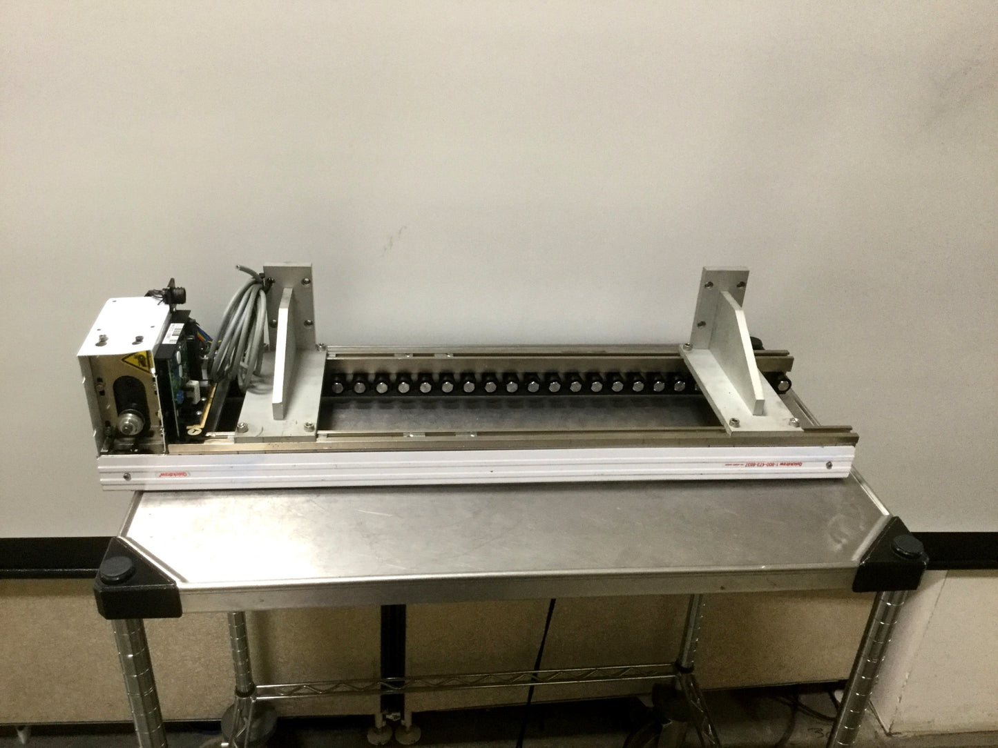 Used Quickdraw 801546 MR Series Slip Roller Conveyor, 30" Long, Voltage 24VDC 2.5A