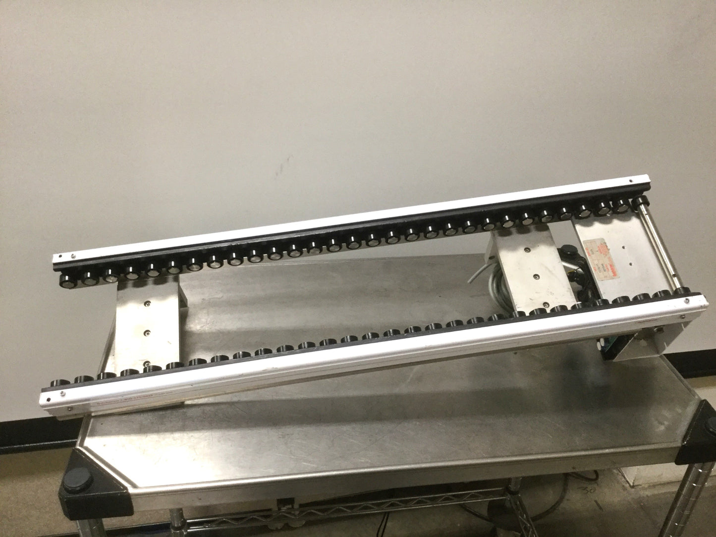 Used Quickdraw 801546 MR Series Slip Roller Conveyor, 30" Long, Voltage 24VDC 2.5A