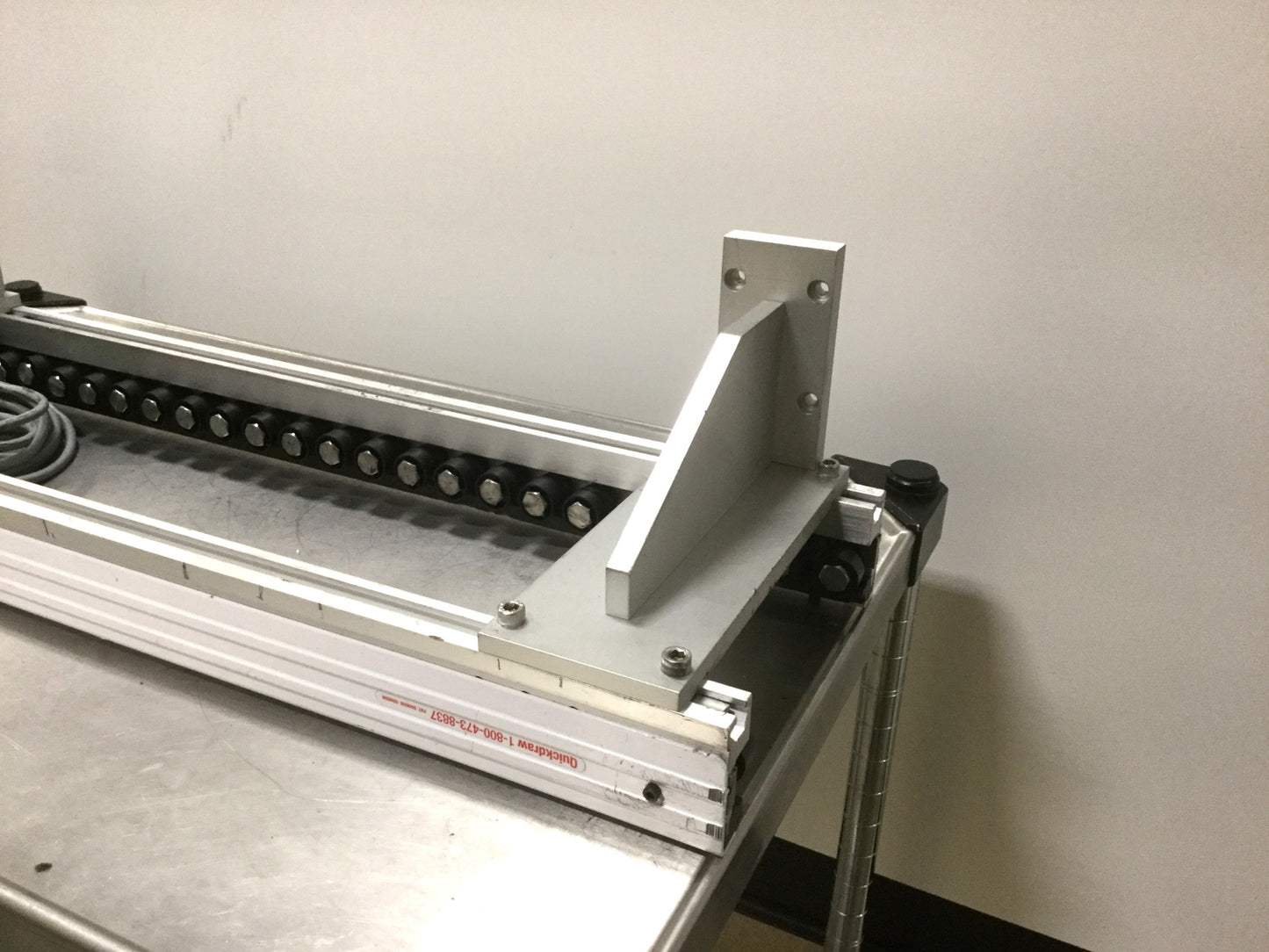 Used Quickdraw 801384 MR Series Slip Roller Conveyor, 30" Long, Voltage 24VDC 2.5A