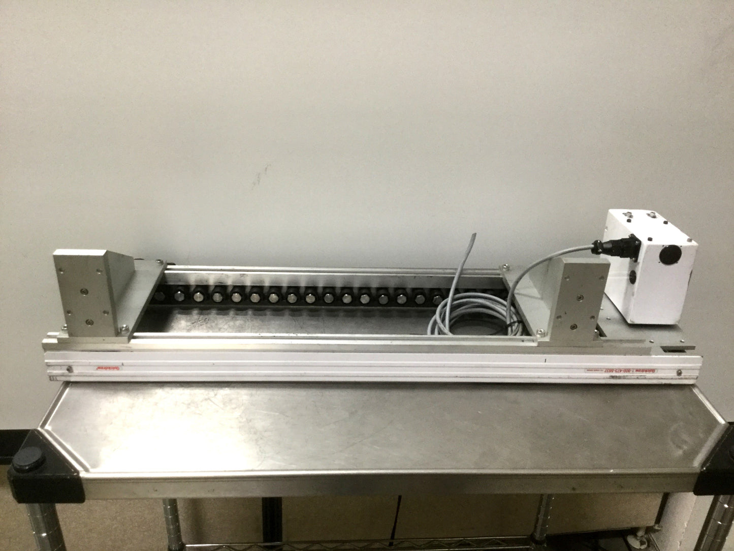 Used Quickdraw 801384 MR Series Slip Roller Conveyor, 30" Long, Voltage 24VDC 2.5A