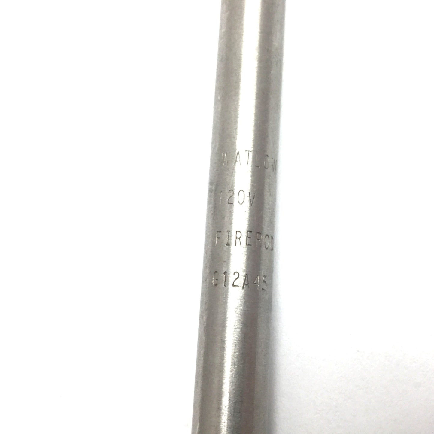 Used Watlow G12A45 Firerod Cartridge Heater, Sheath: 12" x 0.375", 120VAC 400W