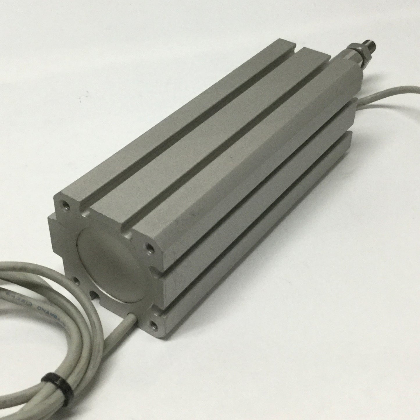 Used SMC NCDQ8A106-300 Compact Pneumatic Cylinder 1-1/16" Bore, 3" Stroke w/ Switches