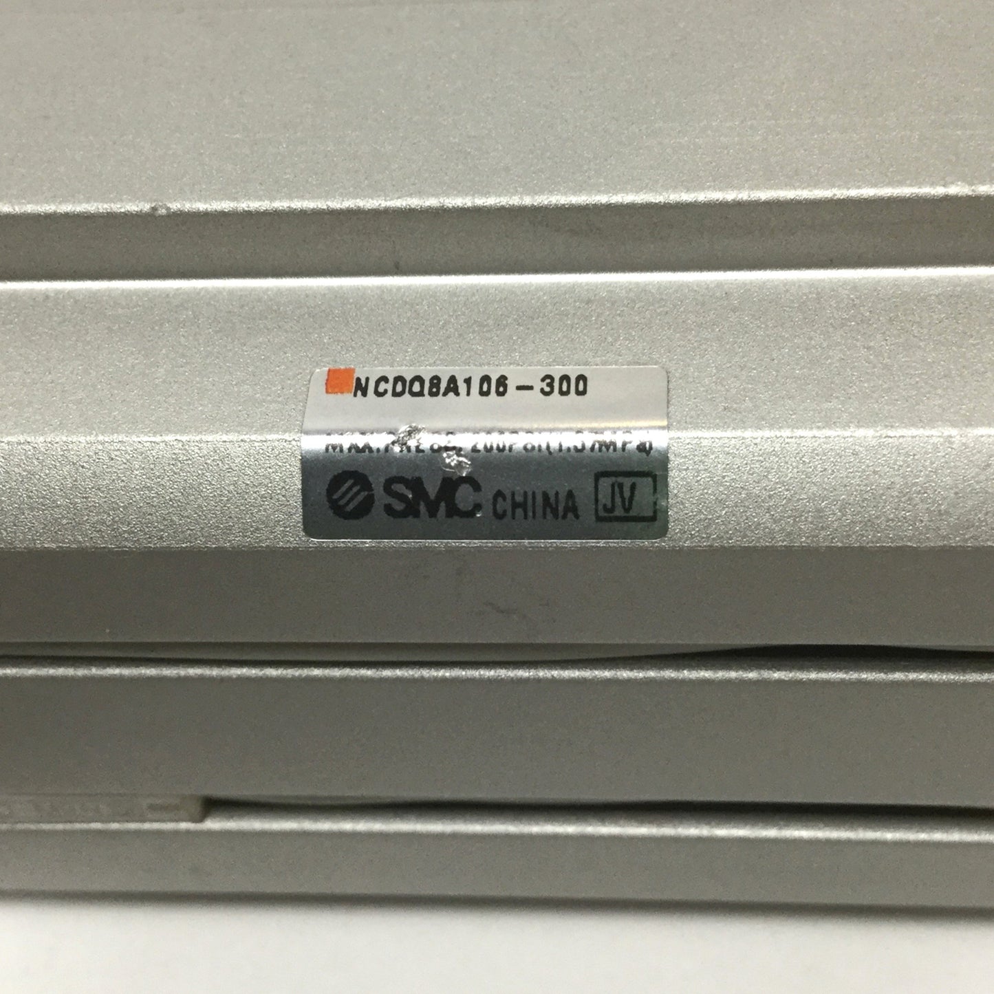 Used SMC NCDQ8A106-300 Compact Pneumatic Cylinder 1-1/16" Bore, 3" Stroke w/ Switches