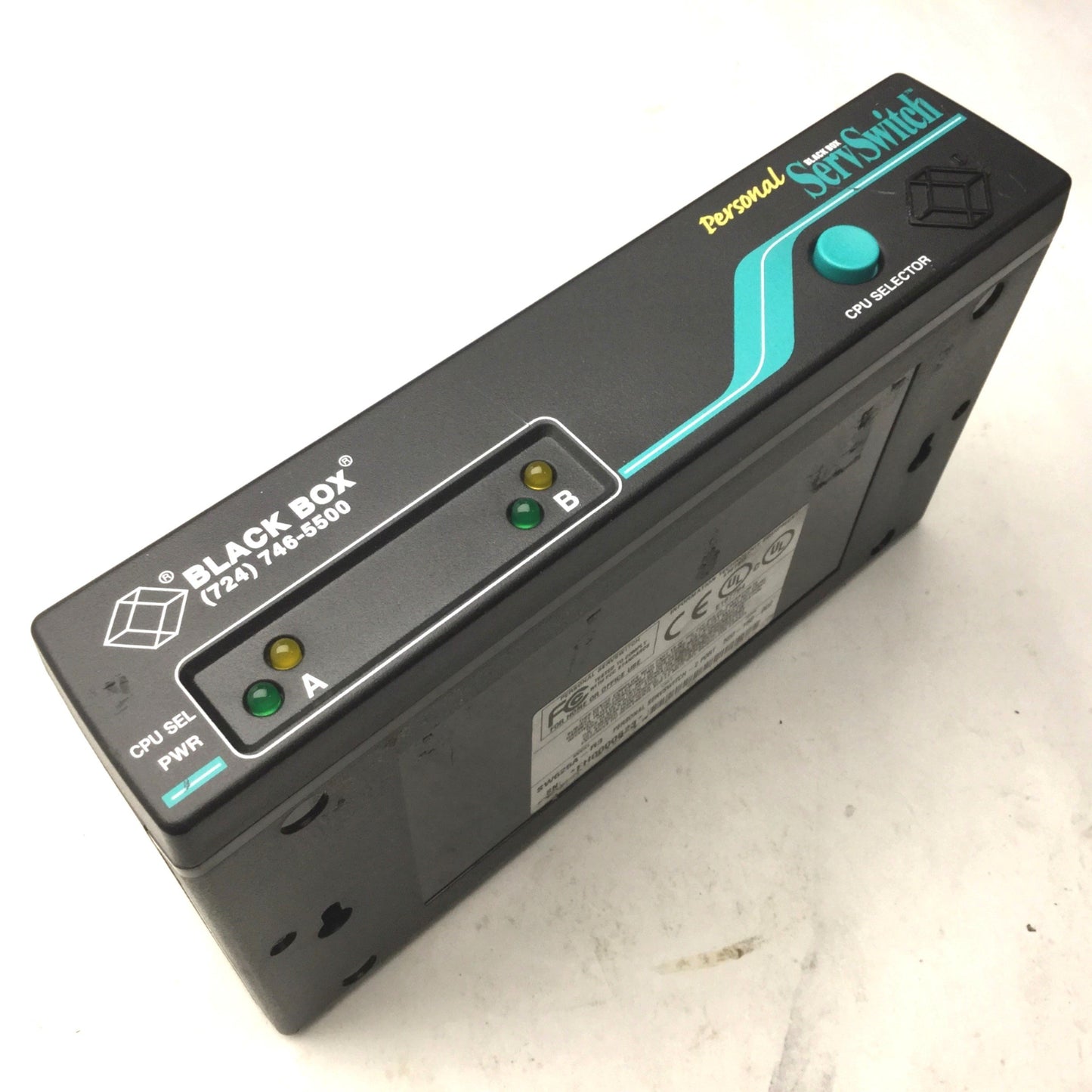 Used Black Box SW625A-R3 Personal Servswitch-2 Port, Voltage: 6VDC, 0.7A