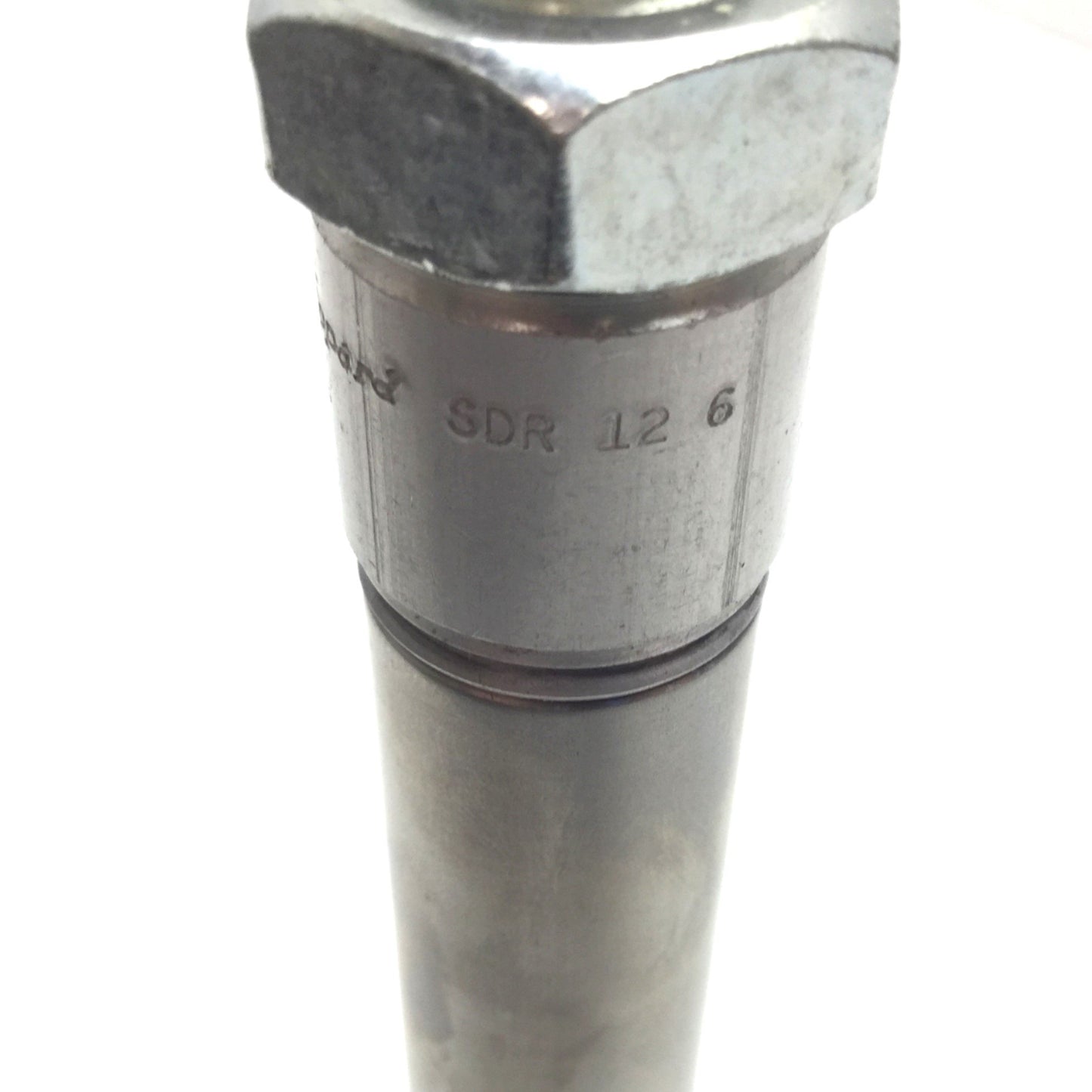Used Clippard SDR-12-6 Pneumatic Cylinder, Bore: 3/4", Stroke: 6", 1/8" NPT, 250psi