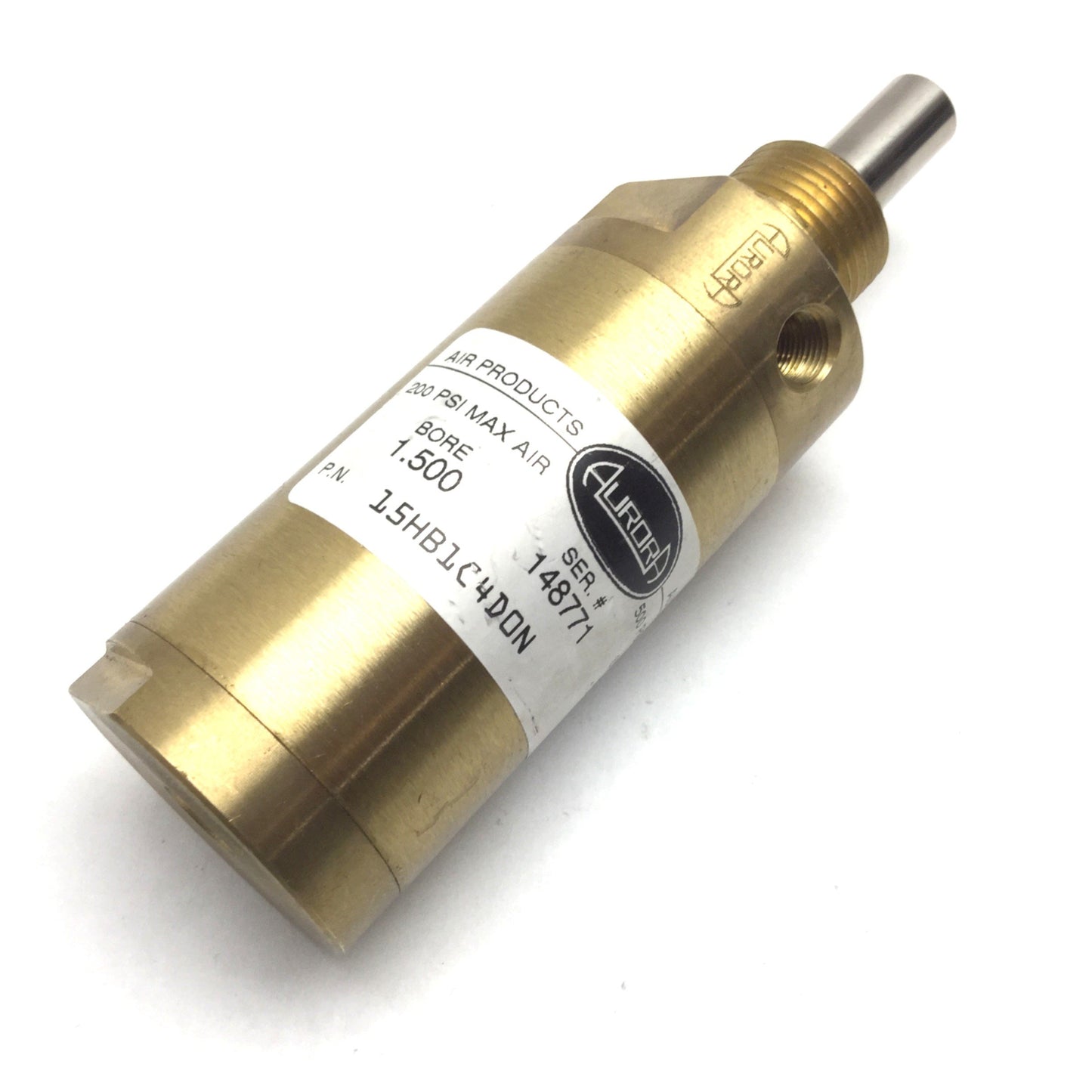 New – Open box Aurora 15HB1C4D0N Air / Hydraulic Cylinder Bore 1.5" Stroke 0.5" 1/8" NPT 500psi