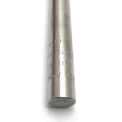 Used DME LR54170 W-11 91 Cartridge Heater, Sheath: 5.125" x 0.375", 240V 185W