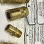 New Lot of 5 PPE PS-500, PN-554 Push-Lok Quick Coupling Brass Socket & Plug 1/2" NPT