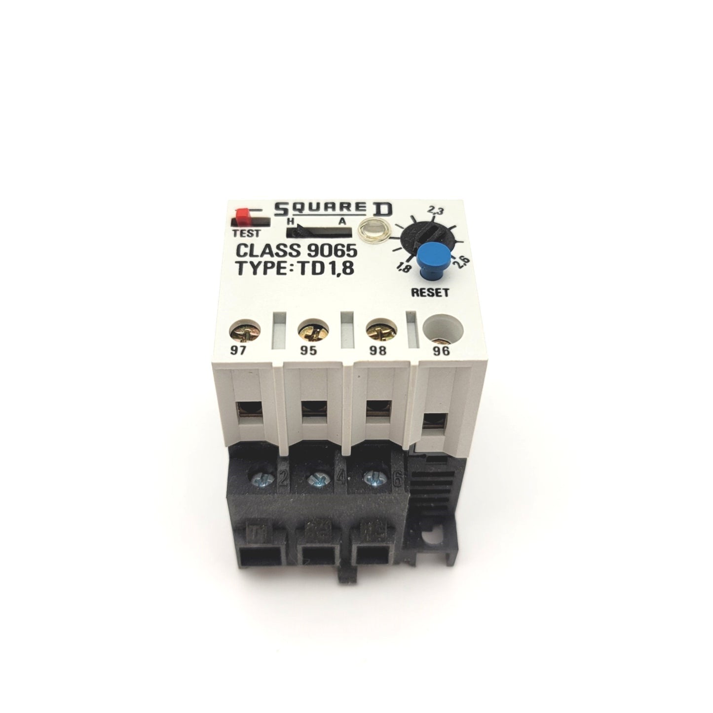 New Square D 9065 Type TD1.8 Thermal Overload Relay Range: 1.8A to 2.6A, 220-660VAC
