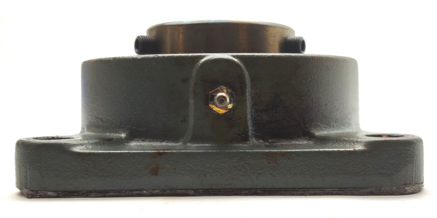 Used AMI UCFX14-44 Four-Bolt Flange Bearing, 2.75" Shaft, 7 3/4 x 7 3/4 x 3.2"