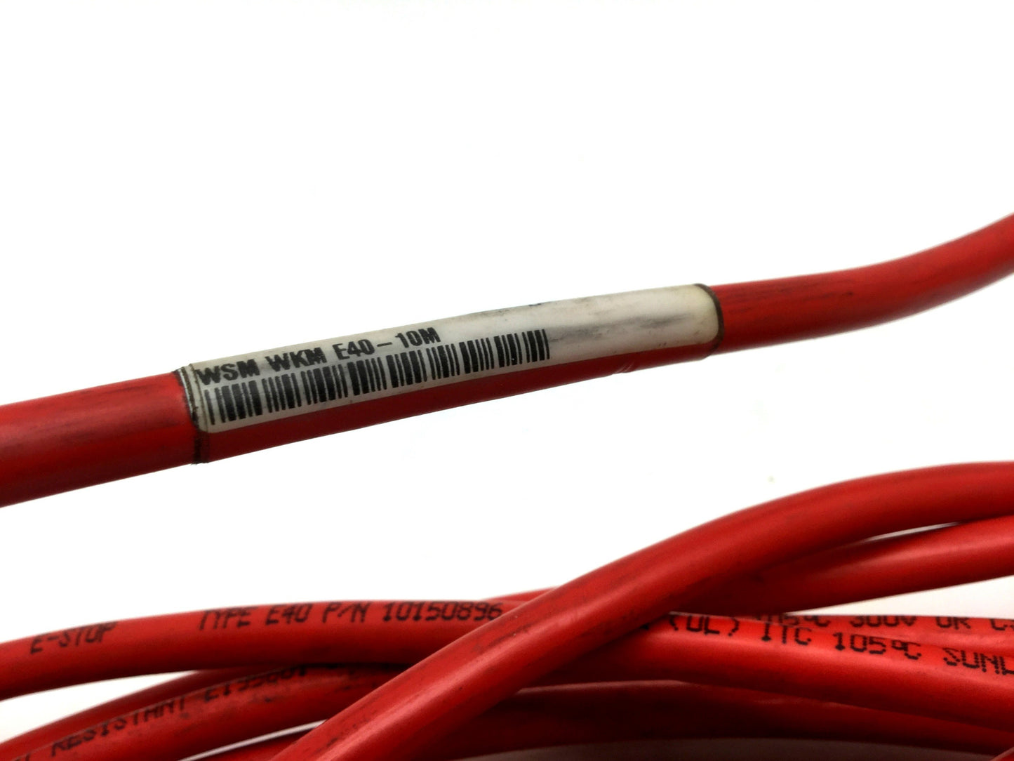 Used Turck WSM WKM E40-10M 4-Pin Connector Cable Length: 10M 7/8" Minifast