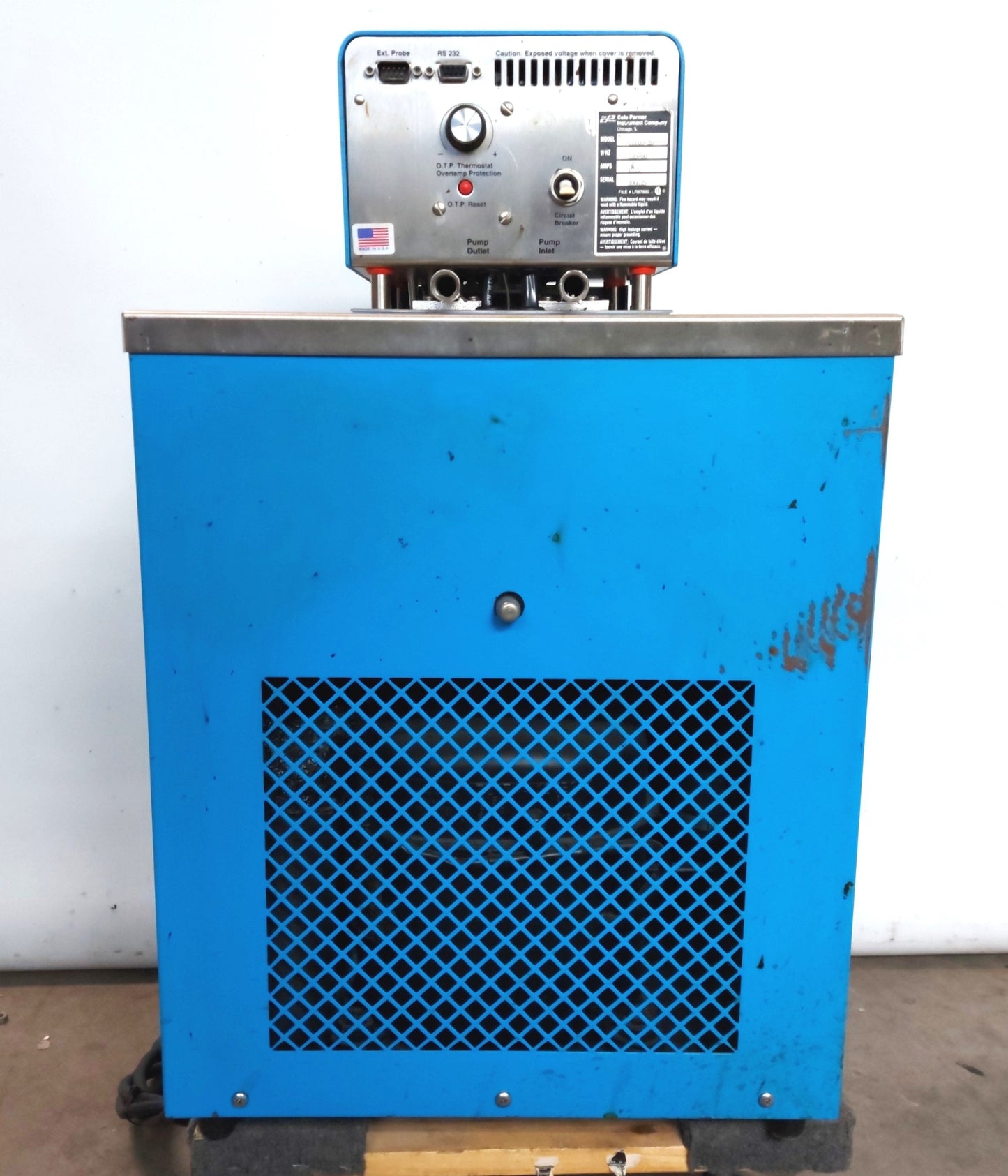 Used Cole Parmer 12103-20 Polystat Refrigerated Bath 13L -30-200℃ 1/4"NPT 120VAC 60Hz